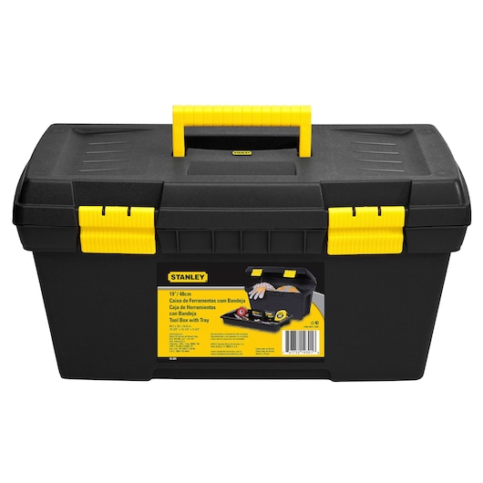 Caja Plastica con Bandeja Cierres Plásticos - Formato Anidado 19-3/8" (492 mm)