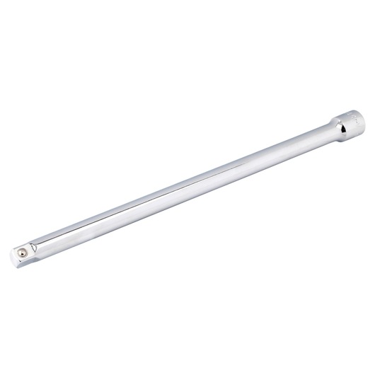 STANLEY 4-86-208 chrome extension bar, hand tool, side angle on white background.