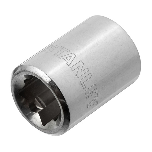 Photo of STANLEY 4-86-308 chrome socket tool, angled view on white background.