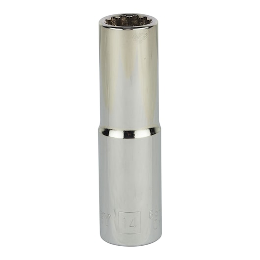 Dado/Cubo Largos Métrico 12 Pt. Enc. 1/2"- 14 mm