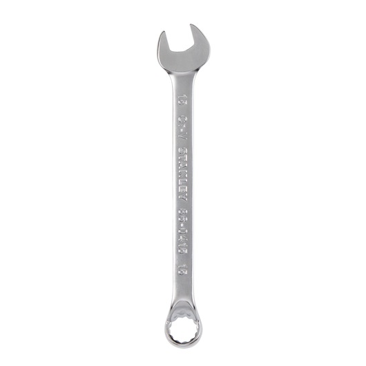 Stanley 86-0415 combination wrench, chrome finish, front angle on white background.