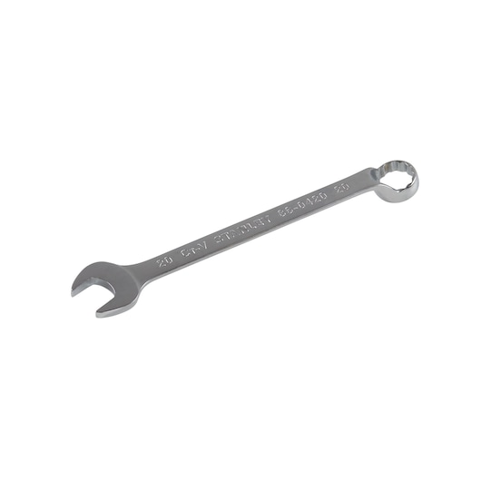 Stanley 86-0420 combination wrench, silver finish, photography on white background, angled view.