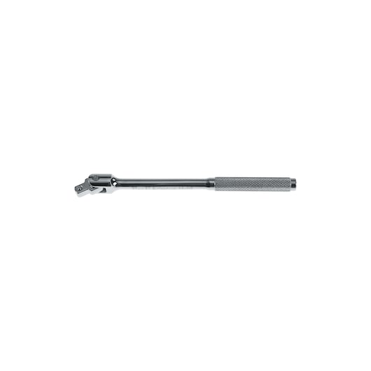 STANLEY 86-213 breaker bar, silver metal with knurled handle, tool category, side angle on white background.