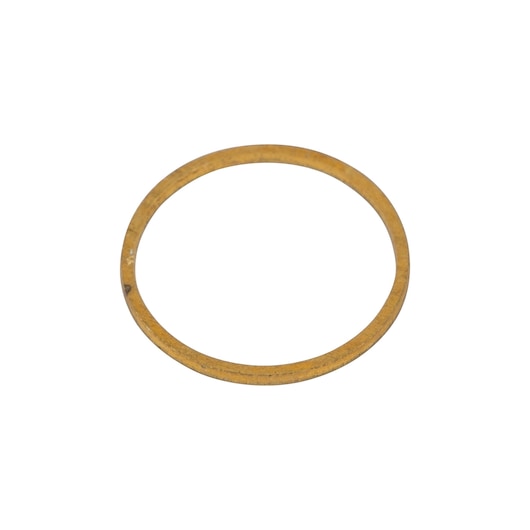 STANLEY STA47902L brass washer, photography, top view on white background.