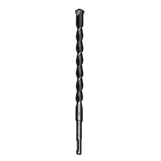 STANLEY STHR1232K black masonry drill bit, front view on white background.