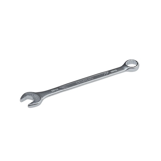 STANLEY STMT72840 combination wrench, silver finish, angled side view on white background.