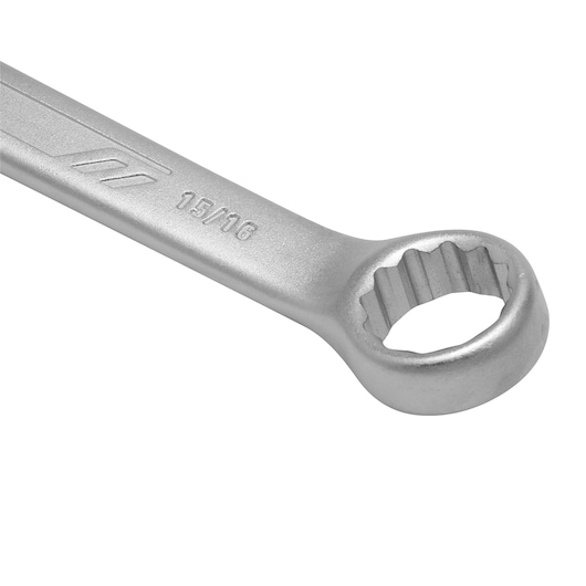 STANLEY STMT73749-LA box end wrench, 15/16 inch, silver finish, product side angle, tool photography